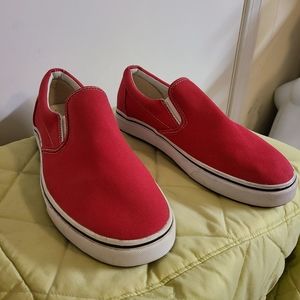 Keuka Suregrip Slipon Sneakers Boat Red White